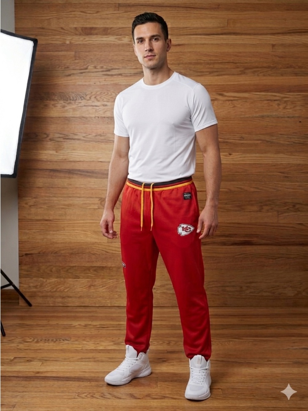 Kansas City Chiefs Red Sweatpants NFL Mens Combine Authentic Large